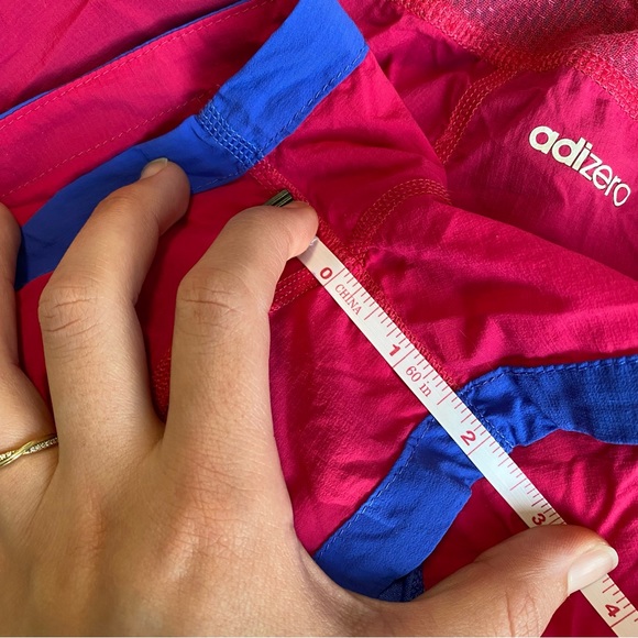 Adidas Adizero Climalite Pink / Blue Lined Running Short Shorts Size Small - Picture 7 of 9